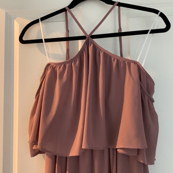 Show me your Mumu bridesmaids dress in Antique Rose Chiffon - Picture 3 of 6